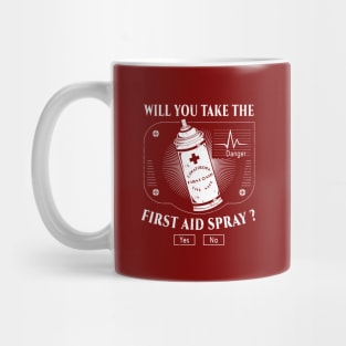 First Aid Spray Emblem Mug